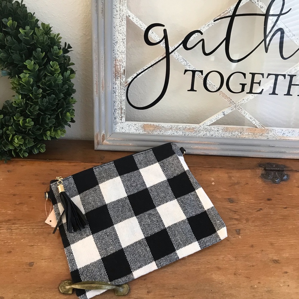 Flannel Clutch/Wristlet